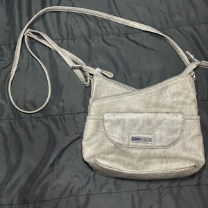 MultiSac Vista Solid Color Vegan Leather Crossbody Handbag‎